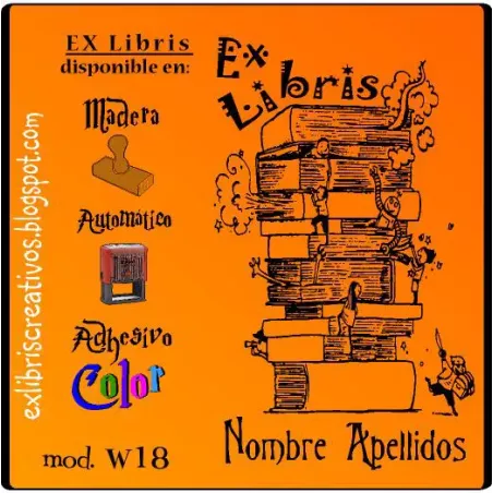 ExLibris Libro personajes